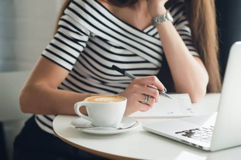 woman writing a letter to past partner